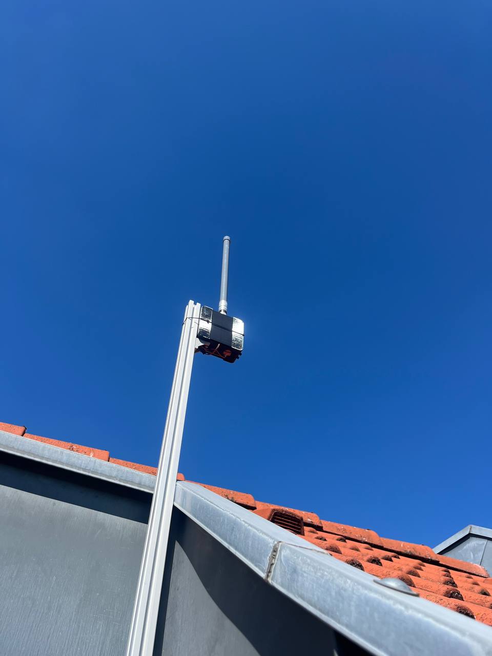 Repeater auf einer Dachterrasse in Magdeburg